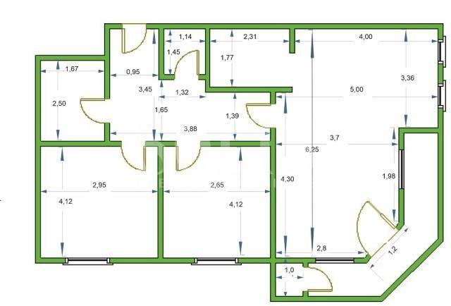 Novi Sad Centar Three-room apartment