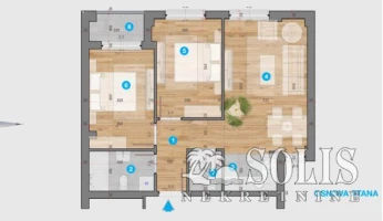 Apartment, Three-room apartment<br>54 m<sup>2</sup>, Somborski bulevar