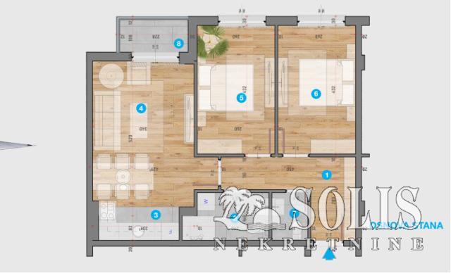 Apartment, Three-room apartment<br>57 m<sup>2</sup>, Somborski bulevar