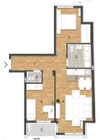 Apartment, Three-room apartment<br>63 m<sup>2</sup>, Cara Dušana - Adamovićevo