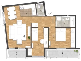 Apartment, Three-room apartment<br>67 m<sup>2</sup>, Cara Dušana - Adamovićevo