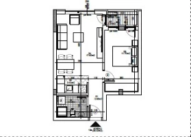 Wohnung, 1.5-Zimmer Wohnung<br>40 m<sup>2</sup>, Telep - južni