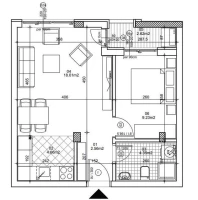 Wohnung, 2-Zimmer Wohnung<br>41 m<sup>2</sup>, Telep - južni