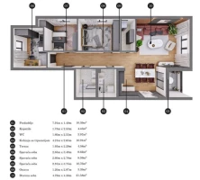 Apartment, Three and a half-room apartment<br>86 m<sup>2</sup>, Sremska Kamenica
