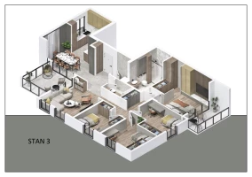 Apartment, Multi-room apartment<br>135 m<sup>2</sup>, Telep - južni
