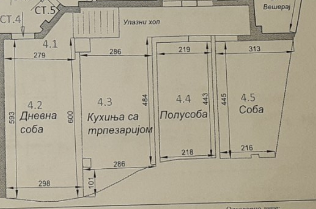 Zrenjanin Širi centar Two and a half-room apartment