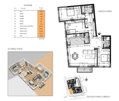 Apartment, Four- room apartment<br>111 m<sup>2</sup>, Salajka