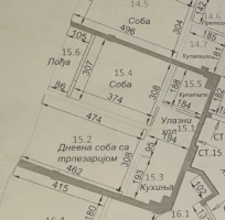 Квартира, 1,5 комнатная<br>40 m<sup>2</sup>, Širi centar