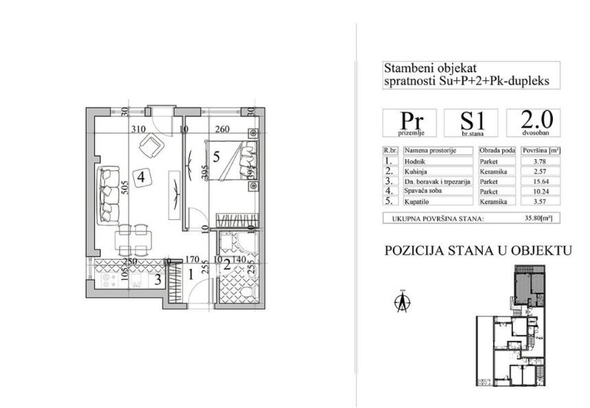 Stan, Novi Sad, Nova Detelinara | Šifra: 1049618