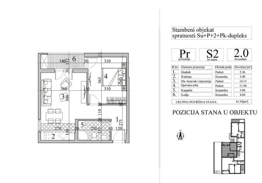 Stan, Novi Sad, Nova Detelinara | Šifra: 1049619