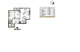 Apartment, Three-room apartment<br>72 m<sup>2</sup>, Podbara