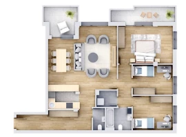 Apartment, Four- room apartment<br>123 m<sup>2</sup>, Centar