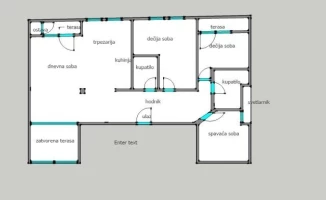 Wohnung, 3.5-Zimmer Wohnung<br>96 m<sup>2</sup>, Centar Riblja pijaca