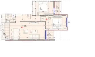 Wohnung, 3-Zimmer Wohnung<br>60 m<sup>2</sup>, Telep - južni