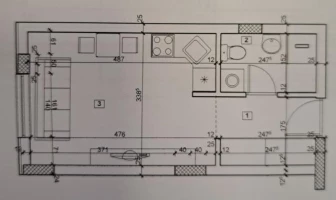 Apartment, Efficiency apartment<br>24 m<sup>2</sup>, Salajka