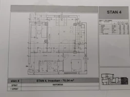 Stan, Trosoban<br>71 m<sup>2</sup>, Salajka