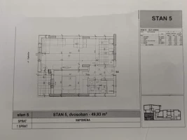 Stan, Dvosoban<br>50 m<sup>2</sup>, Salajka