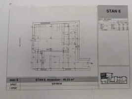 Stan, Dvosoban<br>50 m<sup>2</sup>, Salajka