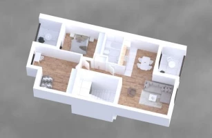 Stan, Četvorosoban<br>78 m<sup>2</sup>, Telep - južni