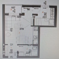 Apartment, One and a half-room apartment<br>30 m<sup>2</sup>, Somborski bulevar