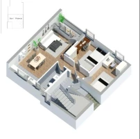 Квартира, Трехкомнатная<br>59 m<sup>2</sup>, Somborski bulevar