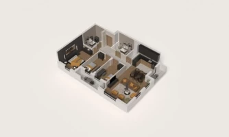 Apartment, Three and a half-room apartment<br>83 m<sup>2</sup>, Telep - severni