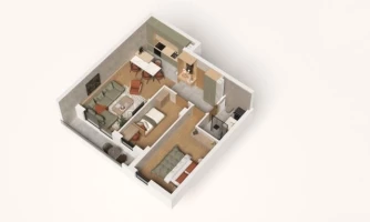 Wohnung, 2.5-Zimmer Wohnung<br>60 m<sup>2</sup>, Telep - severni