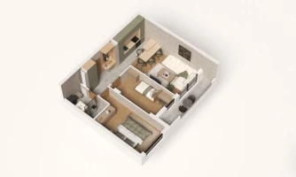 Wohnung, 2.5-Zimmer Wohnung<br>60 m<sup>2</sup>, Telep - severni