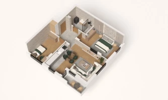 Wohnung, 2.5-Zimmer Wohnung<br>60 m<sup>2</sup>, Telep - južni