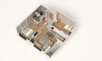 Wohnung, 2.5-Zimmer Wohnung<br>60 m<sup>2</sup>, Telep - južni