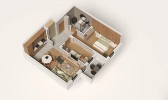 Wohnung, 2.5-Zimmer Wohnung<br>57 m<sup>2</sup>, Telep - južni