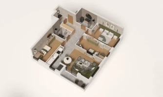 Apartment, Three and a half-room apartment<br>85 m<sup>2</sup>, Telep - severni