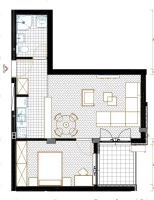 Stan, Dvosoban<br>48 m<sup>2</sup>, Auto kuća Petrović