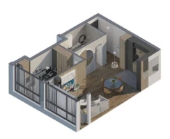 Stan, Dvosoban<br>47 m<sup>2</sup>, Sajam