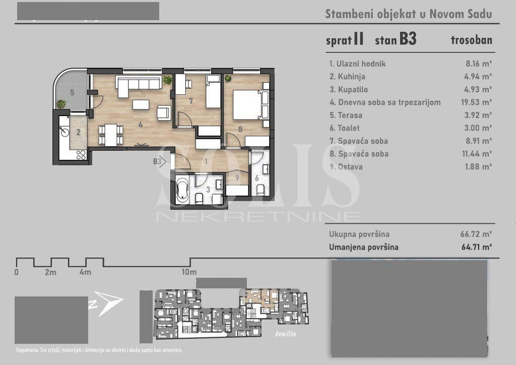 Stan, Novi Sad, Socijalno | Šifra: 1052790