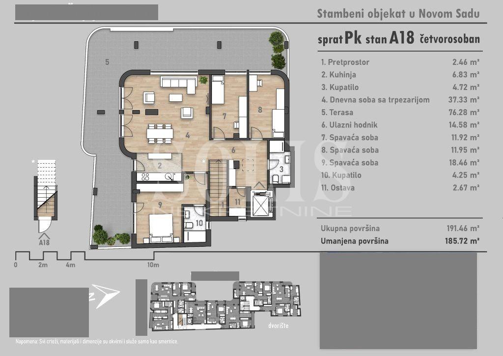Stan, Novi Sad, Socijalno | Šifra: 1052797