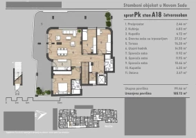 Apartment, Four- room apartment<br>186 m<sup>2</sup>, Socijalno