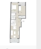 Stan, Trosoban<br>69 m<sup>2</sup>, Telep - južni