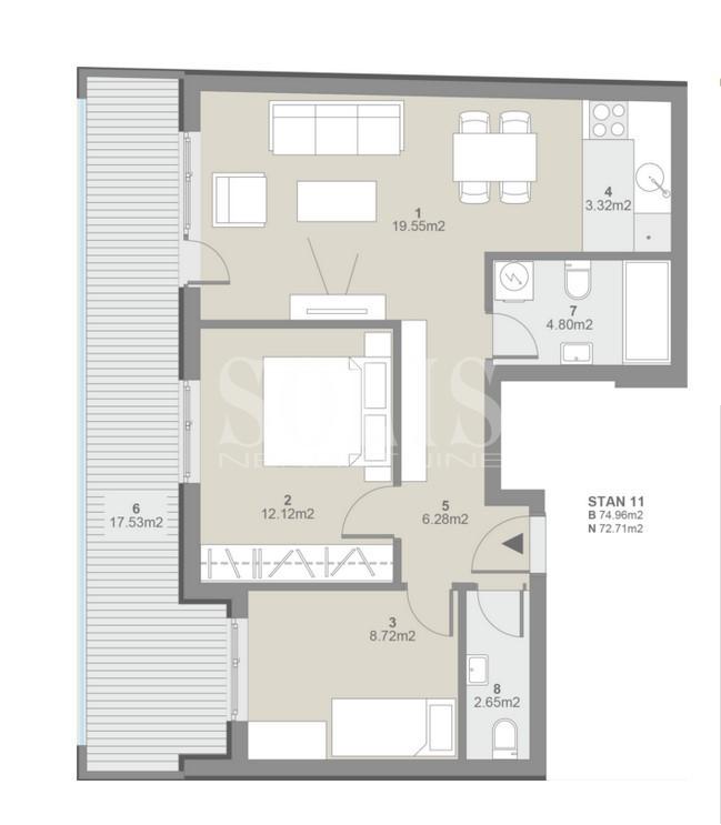 Stan, Novi Sad, Telep - južni | Šifra: 1052947