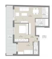 Stan, Trosoban<br>73 m<sup>2</sup>, Telep - južni