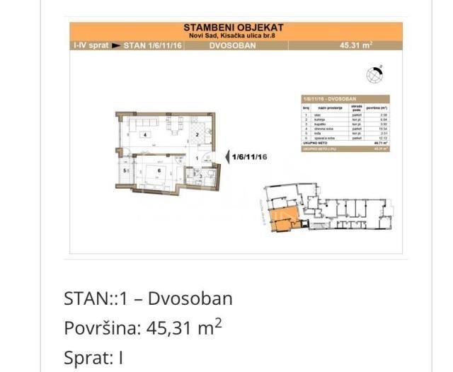 Stan, Novi Sad, Salajka | Šifra: 1052961