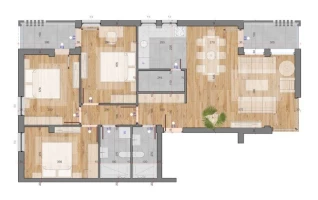 Stan, Četvorosoban<br>89 m<sup>2</sup>, Stari majur