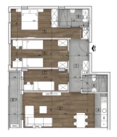 Stan, Četvorosoban<br>85 m<sup>2</sup>, Somborski bulevar