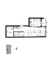 Stan, Dvosoban<br>53 m<sup>2</sup>, Satelit