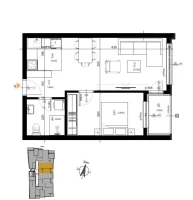 Stan, Dvosoban<br>47 m<sup>2</sup>, Satelit
