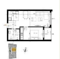 Stan, Dvosoban<br>47 m<sup>2</sup>, Satelit