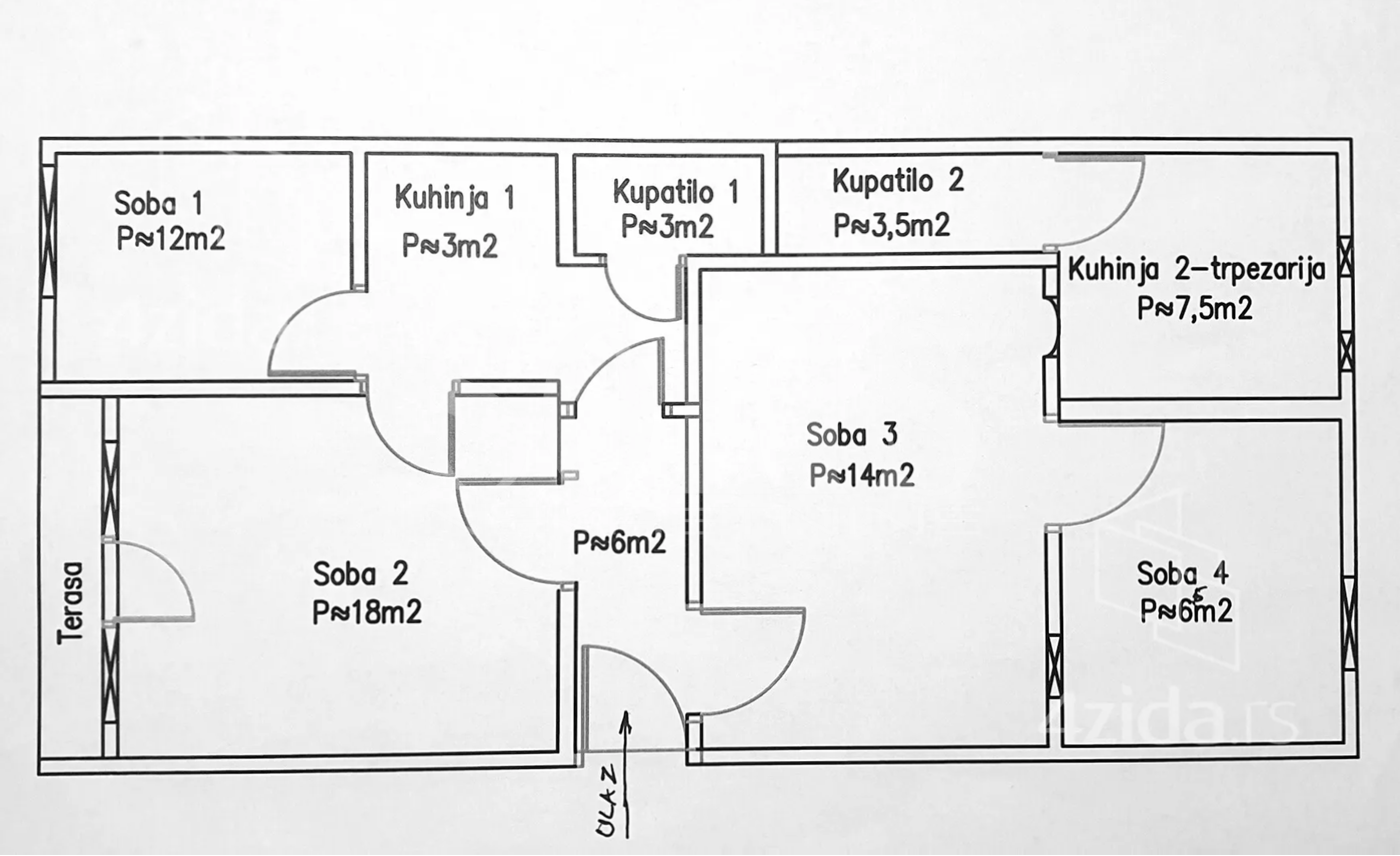 Stan, Novi Sad, Centar Stari grad | Šifra: 1053194