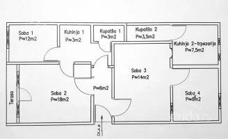 Stan, Trosoban<br>60 m<sup>2</sup>, Centar Stari grad