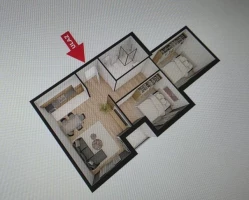 Stan, Trosoban<br>60 m<sup>2</sup>, Mišeluk