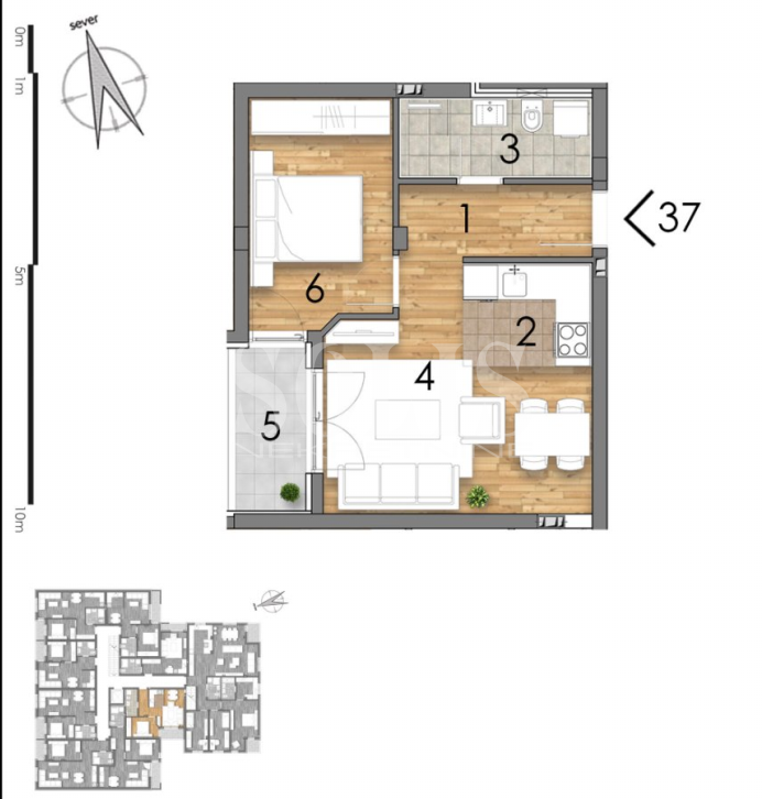 Stan, Novi Sad, Somborski bulevar | Šifra: 1053324